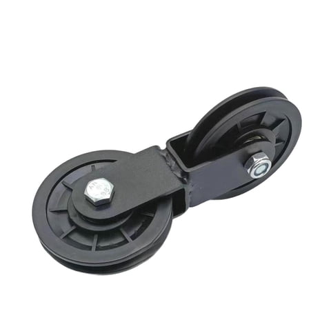 Ioensy - Polea Doble De Fácil Instalación Para Levantamiento De Pesas, Repuestos Profesionales Para Fitness, Polea Cruzada De 90 Mm