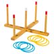 thumbnail image 1 of Ring Toss Game Franklin Sports de madera con 4 anillos de plástico, 1 of 4