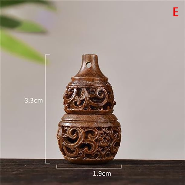1PCS Wood Medicine Pill Box Mini Sandalwood Rescue Pill Case Portable Storage Sealed Pill Box Orgainer For Personal Health Care