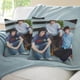 thumbnail image 3 of Trillizos Sturniolo Fundas de almohada de terciopelo con tema, regalos de funda de almohada, decoración para el hogar, cojín de lanzar, regalo de cumpleaños para fans y parejas.61*61cm., 3 of 6