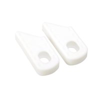 Magideal - 1 Par De Fundas Para Bielas De Bicicleta, Fundas Blandas, Fundas De Silicona Resistentes A Arañazos, Accesorios Para Bicicletas De Montaña Y De Carret Blanco