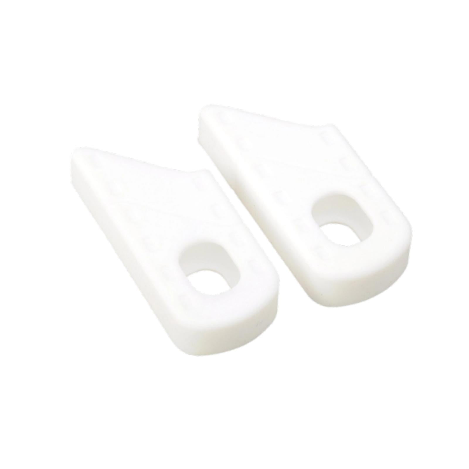 Magideal - 1 Par De Fundas Para Bielas De Bicicleta, Fundas Blandas, Fundas De Silicona Resistentes A Arañazos, Accesorios Para Bicicletas De Montaña Y De Carret Blanco