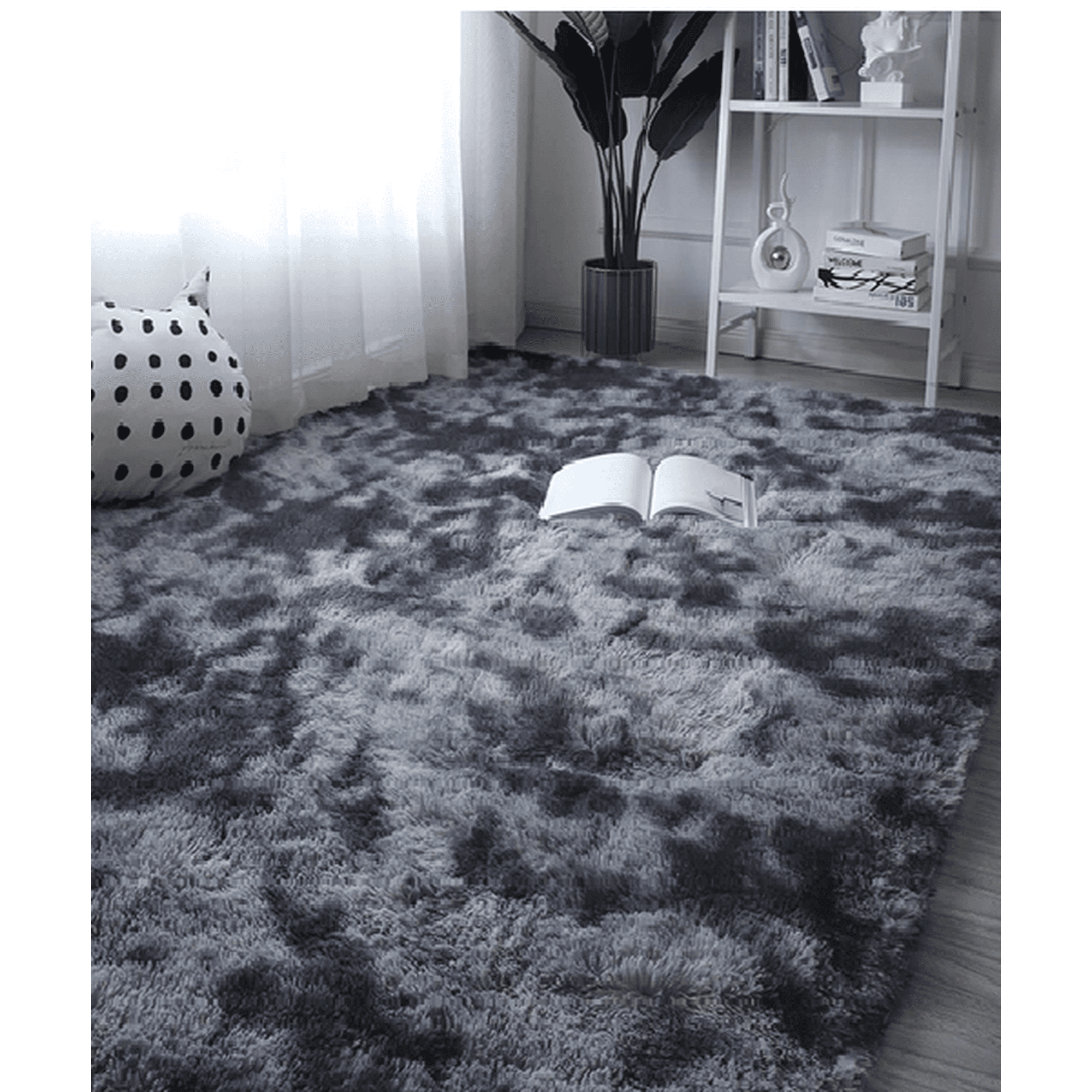 Genérico - Alfombra Peluda Hermosa Antideslizante 2x3m