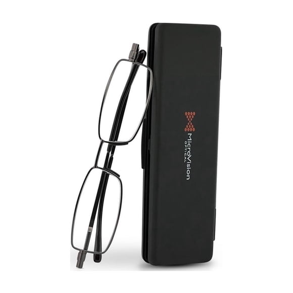 Gafas de lectura MicroVision, planas y plegables, con aumento de 1,5 aumentos