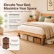 thumbnail image 5 of Elevadores de Cama BTSD-home 8 cm Pack de 4 con Acabado de Madera, 5 of 8