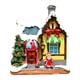 thumbnail image 1 of Resina Escena De Navidad Snow House Light Up Village Decor Asentada Santa, 1 of 5