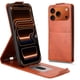 thumbnail image 3 of Funda tipo folio para iPhone 17 Pro con soporte magnético y protección para la cámara Marrón, 3 of 6