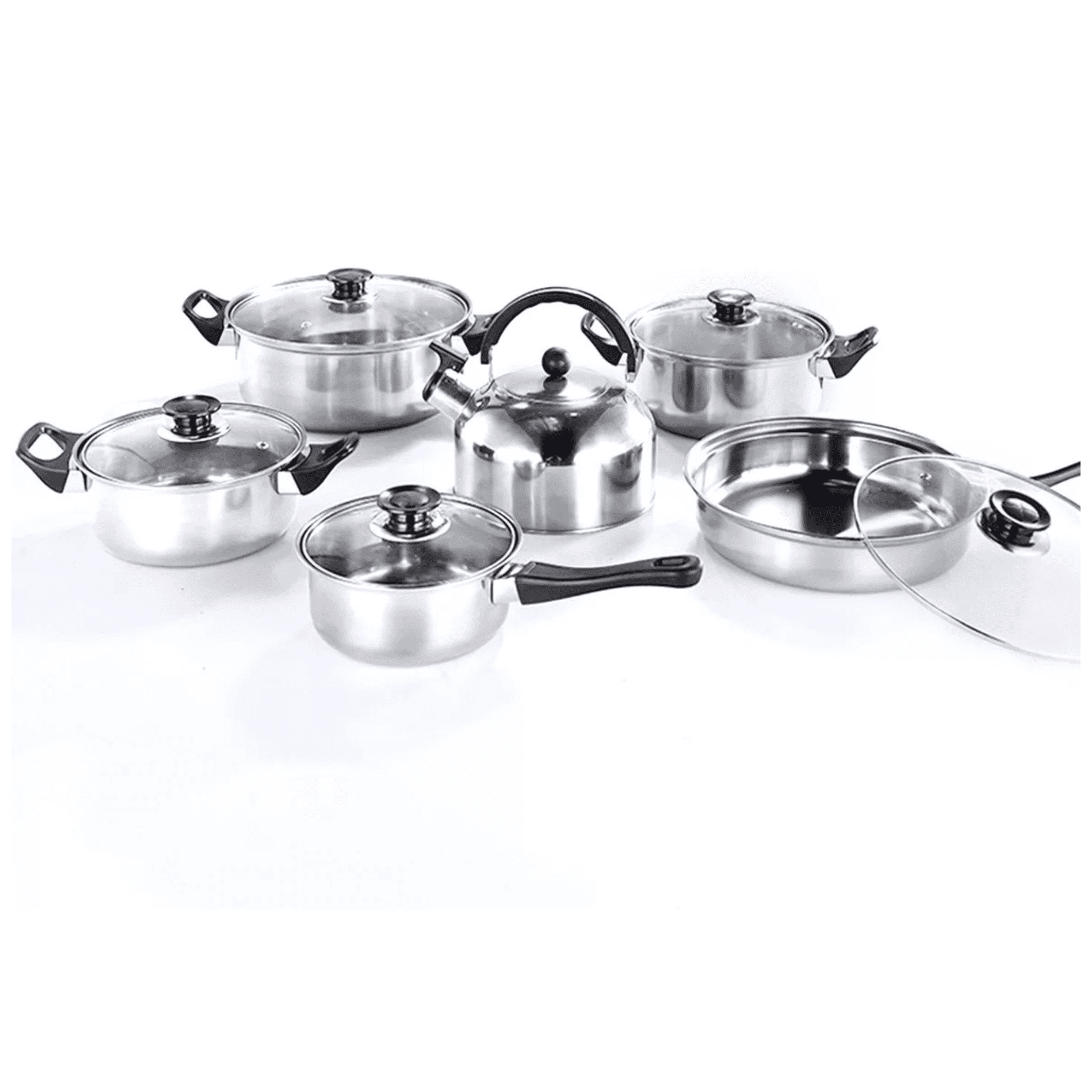 Venimport - Set De Ollas De Cocina Y Tetera 12 Piezas