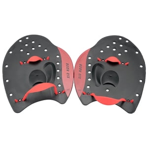 Ioensy - Entrenamiento De Natación Profesional Paletas De Mano Paletas Planas Equipo De Ejercicio De Piscina Rojo M