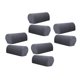 thumbnail image 2 of El juego de 8 muebles de franela sofá reposabrazos cubre protectores gris, 2 of 5