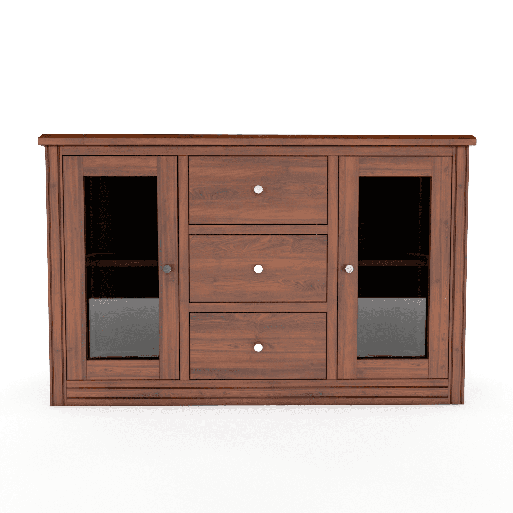 Muebles Insignes - Buffet Berlin Madera Nogal Vidrio