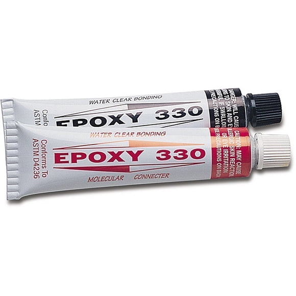 Pegamento epoxi EUROTOOL 330 transparente al agua 15 ml, paquete de 2