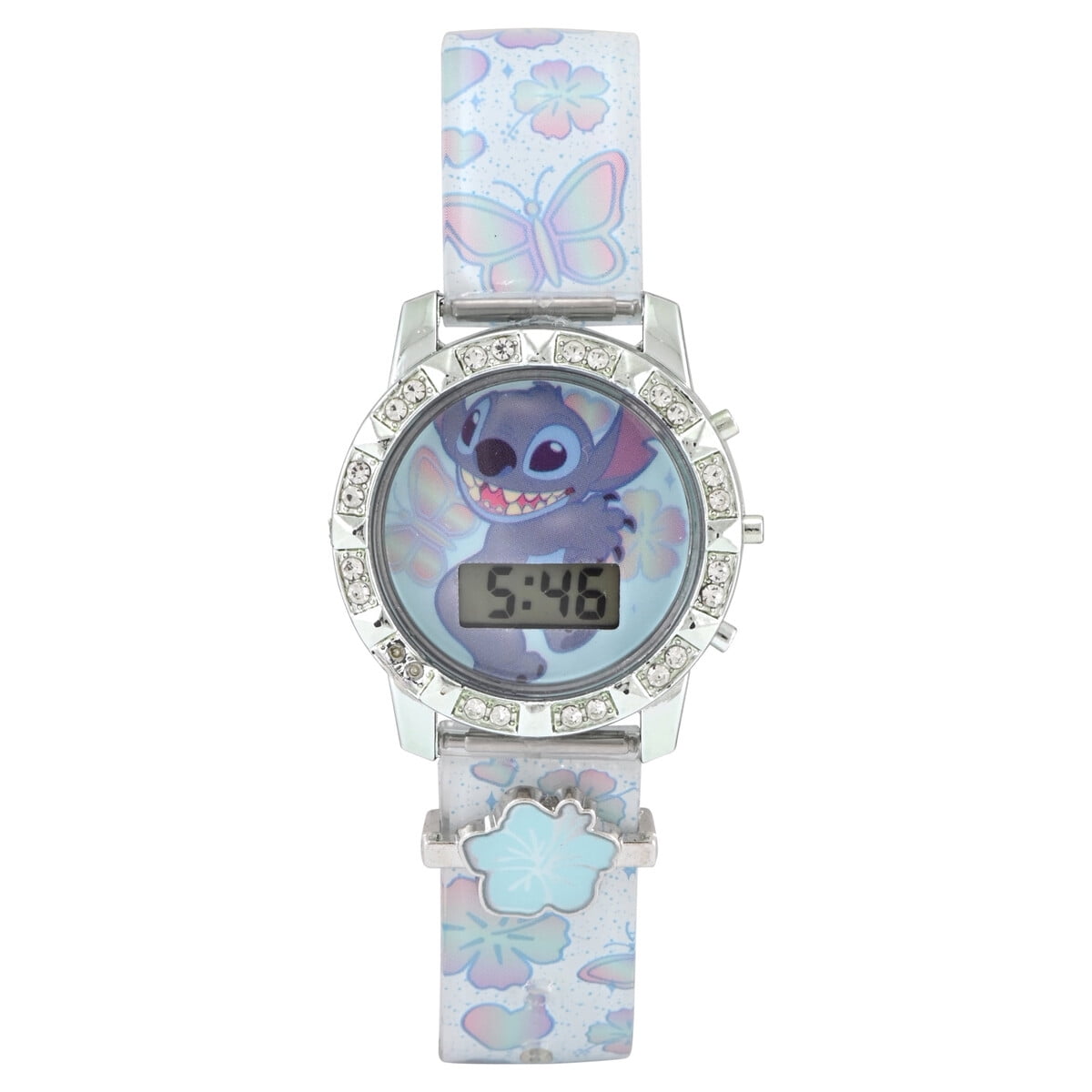 Reloj Digital Disney Lilo Stitch Niño Celeste Lcd