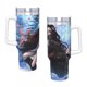 thumbnail image 4 of Demon Slayer: Nezuko Vaso aislado de acero inoxidable con asa, diseño temático, regalo para familia, amigos y fans; incluye pajita y encaja en el portavasos estándar, 40 oz, 4 of 6