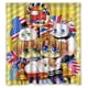 thumbnail image 1 of Cortina de ducha de Axis Powers, juego de cortina de baño con ganchos, tamaño 66 x 72 pulgadas, 1 of 3