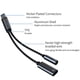 thumbnail image 4 of Adaptador de auriculares y cargador USB C a 3,5 mm, puerto de carga USB C PD 3.0 2 en 1 a conector de audio auxiliar y cable de carga rápida, 4 of 5