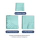 thumbnail image 2 of Juego de sábanas CGK Unlimited Twin Size Spa Blue Oeko-Tex, 3 piezas, 2 of 8