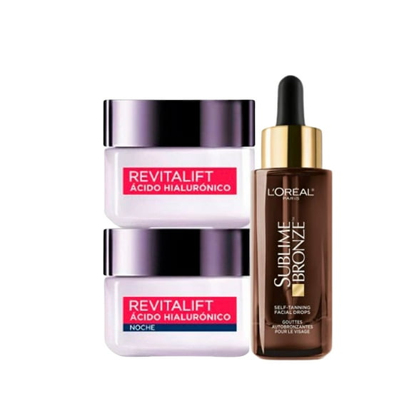 Pack Sublime Bronze Gotas Autobronceantes + Revitalift Día y Noche