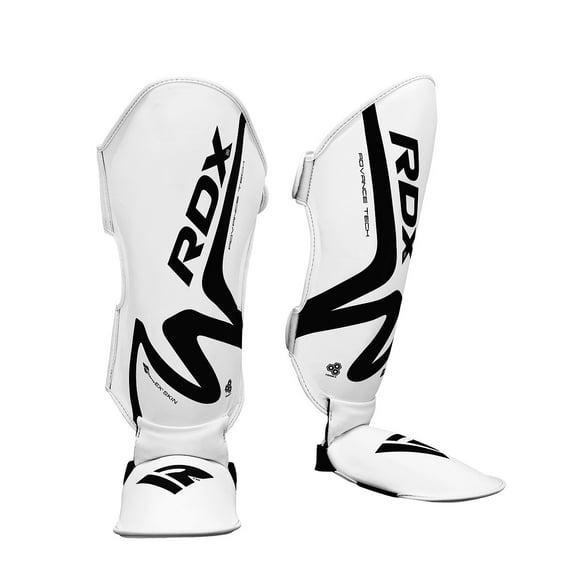Canilleras RDX Nero T15 - Molded Black - Blanco - SGR-T15MW - Talla XL