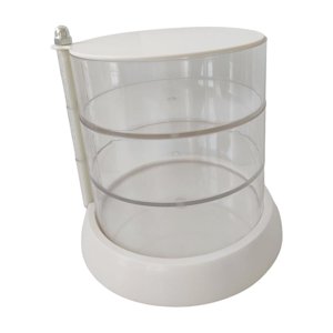 Ioensy - Almohadillas De Algodón Organizador Puff Caso A Prueba De Polvo Para Joyería Hisopos Pulseras 3 Capas