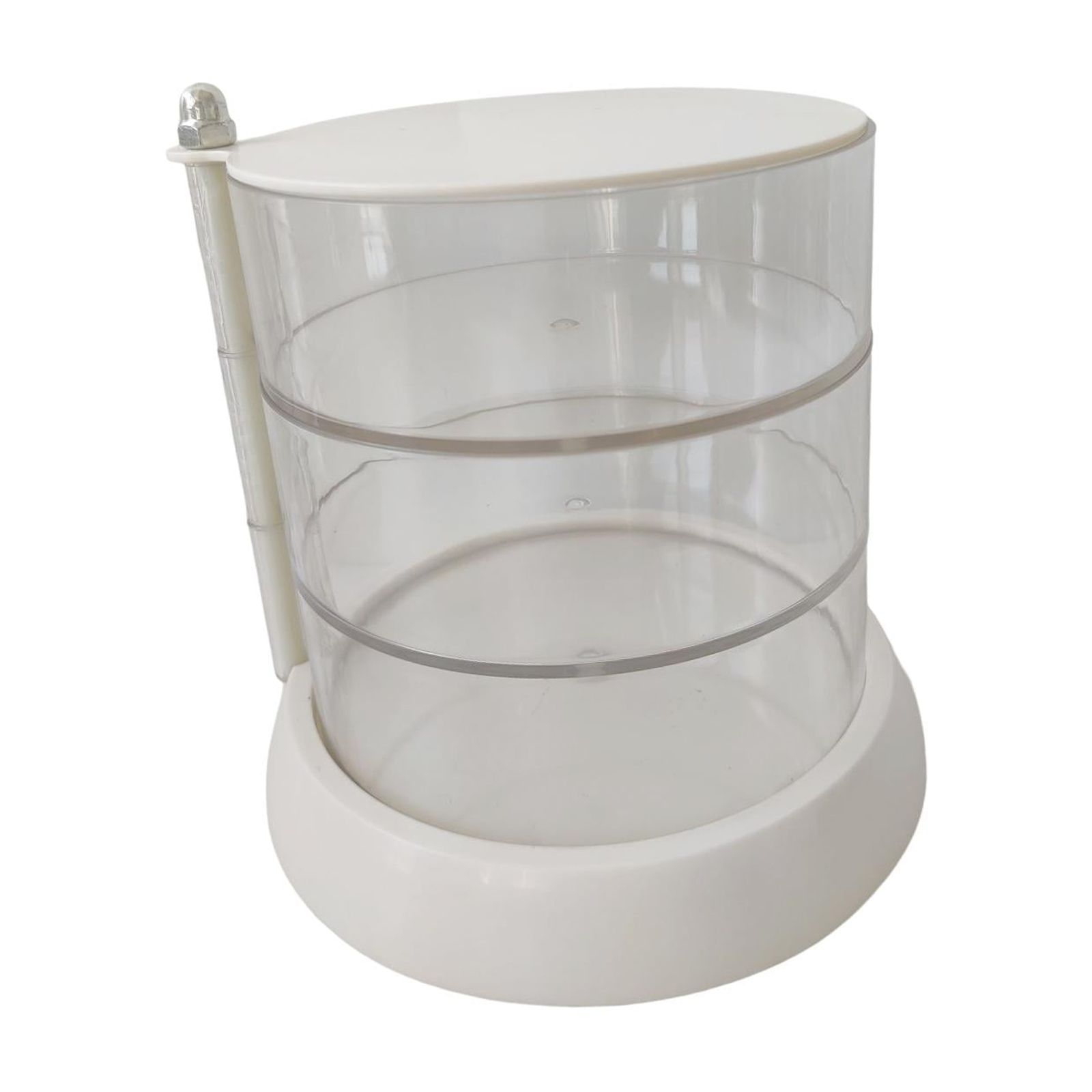 Ioensy - Almohadillas De Algodón Organizador Puff Caso A Prueba De Polvo Para Joyería Hisopos Pulseras 3 Capas