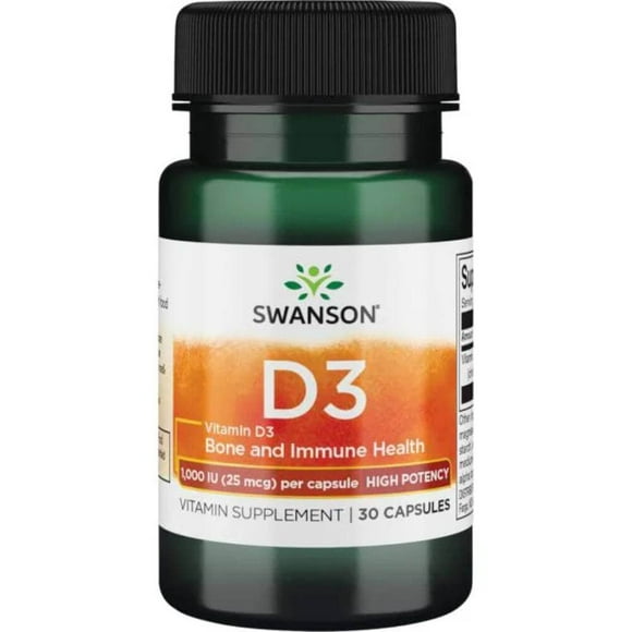 Vitamina D3 1000 UI 60 cápsulas