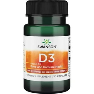 Swanson - Vitamina D3 1000 Ui 60 Cápsulas