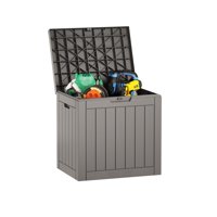 Caja De Almacenamiento East Oak 58X43X53Cm 117L Impermeable Gris