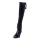 thumbnail image 1 of 1/6 Zapatos De Botas Largas De Tacón Alto Con Cremallera Para Mujer Para Figura De Acción De 12 '' Negro, 1 of 3