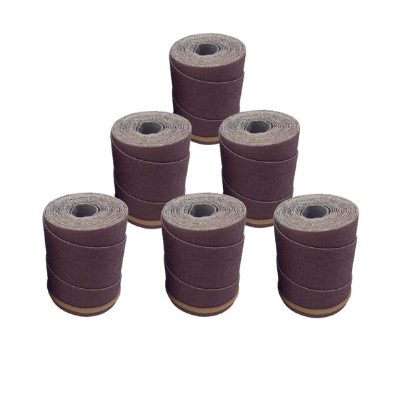 Rollos de lija MONARCH INDUSTRIAL 80 grano, paquete de 6, 231 cm