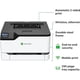 thumbnail image 4 of Impresora láser a color Lexmark CS331dw con Ethernet y WiFi, 4 of 5
