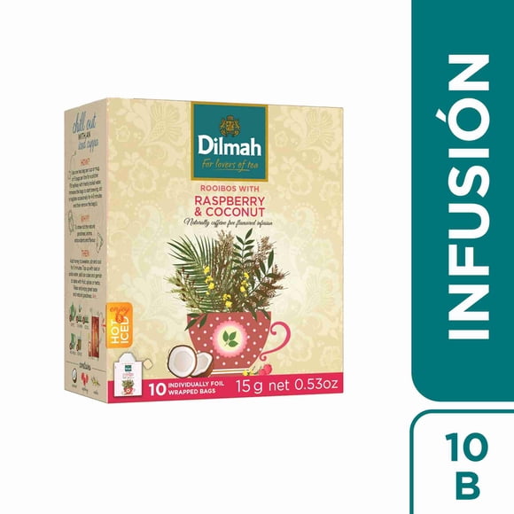 Infusión Frambuesa Coco Caja, 10 Un