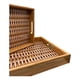 thumbnail image 2 of Set 2 Bandeja De Ratan Cesta Tejida Diseño Rattan Marrón, 2 of 4