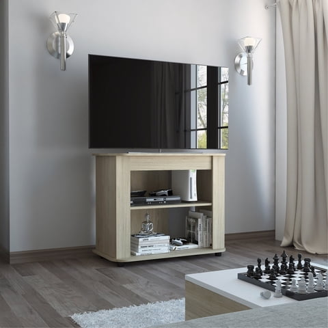 Tuhome - Rack Tv 40"" Maori Rovere 75X90X45 Cm