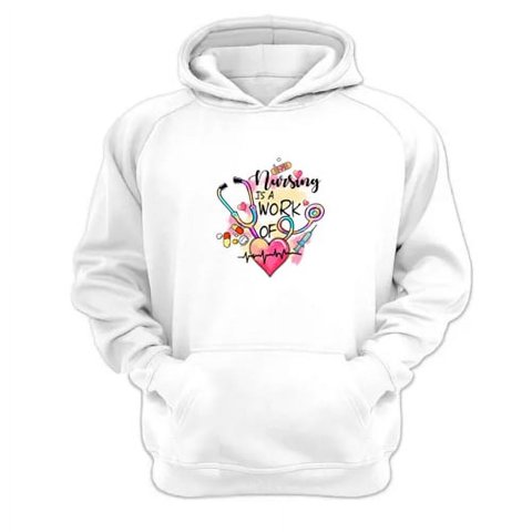 Genérico - Poleron Canguro Enfermera Blanco Talla Xs Unisex