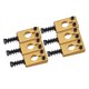 thumbnail image 5 of Juego De 6 Sillines De Puente De Guitarra Dorados De Latón Aptos Para Piezas De Guitarra Eléctrica ST Tornillo Negro, 5 of 5