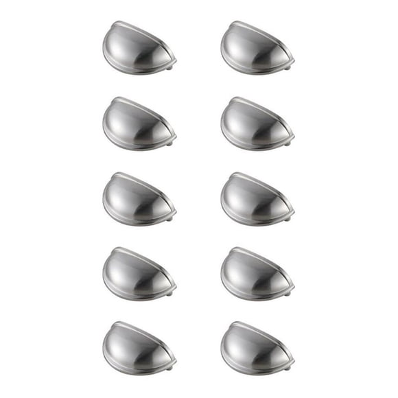 Tirador para cajón Elegant Decor Atticus de 7,6 cm, aleación de zinc y níquel, set de 10