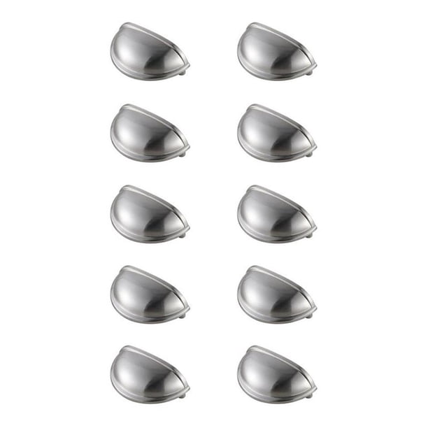 Tirador para cajón Elegant Decor Atticus de 7,6 cm, aleación de zinc y níquel, set de 10