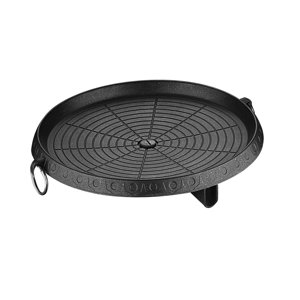 Bothyi - Sartén Para Asar Coreana, Herramienta De Cocina, Plato De Barbacoa Para Jardín, Hogar, Barbacoa, Fogata Redonda