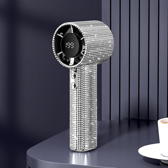 Ventilador portátil Fussybussy Diamond de 199 velocidades, recargable por USB