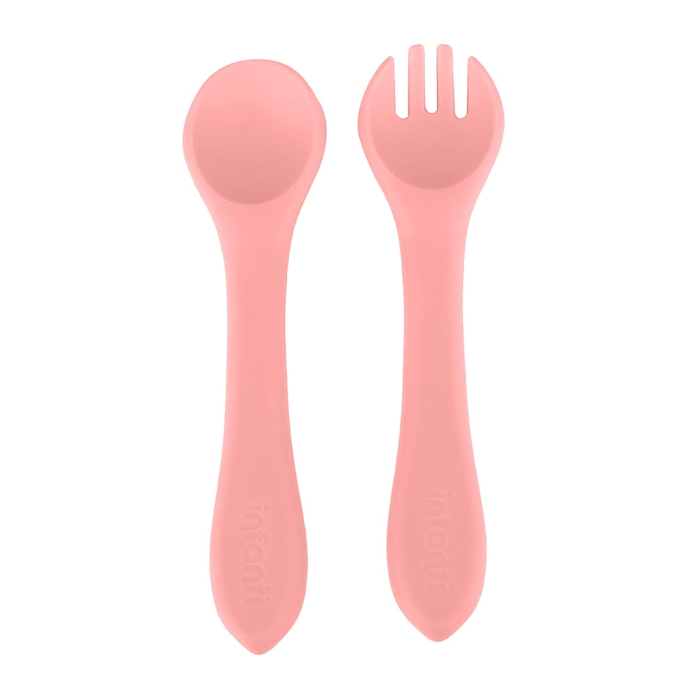 Set Cuchara Y Tenedor Rojo Infanti