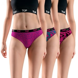 Top - Calzón Bikini Algodón Pack 3 Coleccion Skins C3
