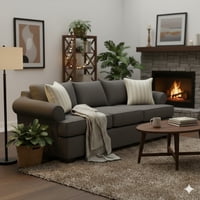 Sitial Home - Sofá 3 Cuerpos Rudithg Marengo Con Asientos De Resortes Full Comfort Plus