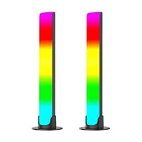 Crusec - Pack 2 Luces Rgb Ritmo Ambiental Recargable