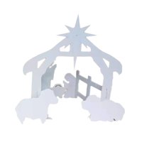 Magideal - Pizarra De Decoración De Plástico Para Exhibición De Natividad Libre Para , 70,5X52X75Cm 705X52X75Cm