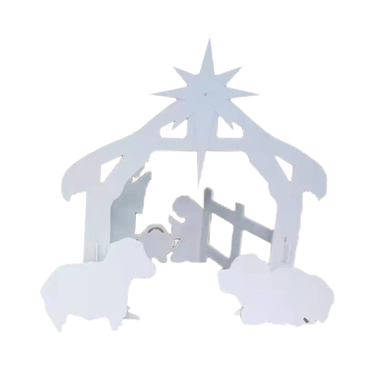 Magideal - Pizarra De Decoración De Plástico Para Exhibición De Natividad Libre Para , 70,5X52X75Cm 705X52X75Cm