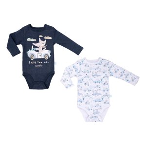 3 Bodys Manga Larga Bambino 9 A 12 Meses