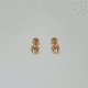 thumbnail image 3 of Aros abridores para bebé y niña de laminados en oro de 20k modelo piedra de circón blanco, 3 of 3