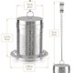 thumbnail image 5 of Infusor de té Teabloom de acero inoxidable, pequeño, diseño geométrico, 5 of 8