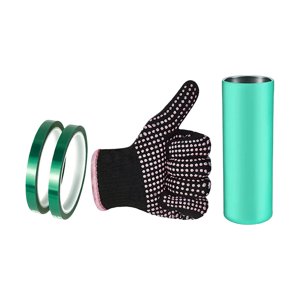 Magideal - Juego De Fundas De Bandas De Silicona Para Vasos De Sublimación Sin Costuras, Para Vasos Rectos Delgados De 20 Con Guantes, Cintas De Transferencia